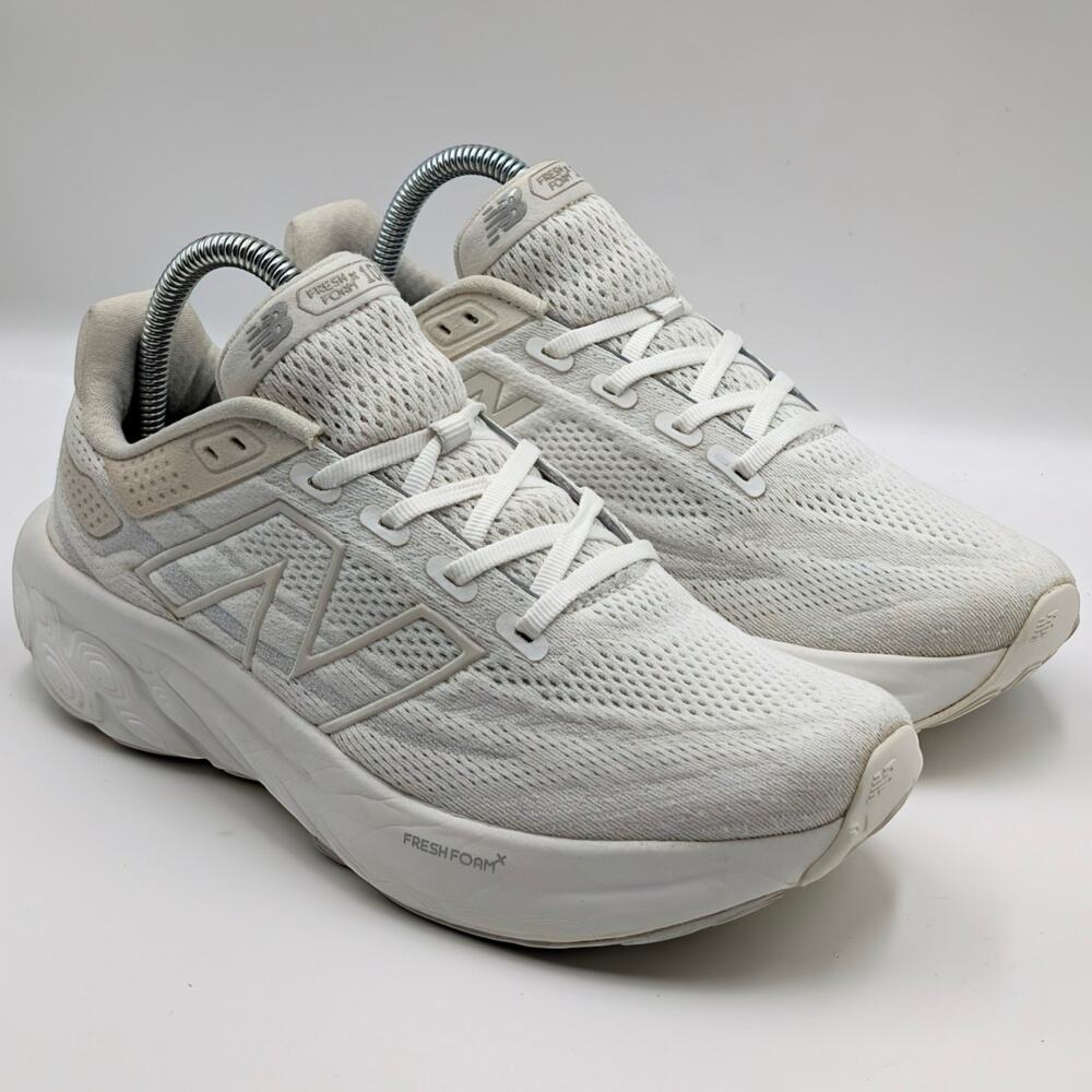 New Balance Fresh Foam x 1080 V13 White Grey Womens 8.5 B (UK 6.5) Running Shoes